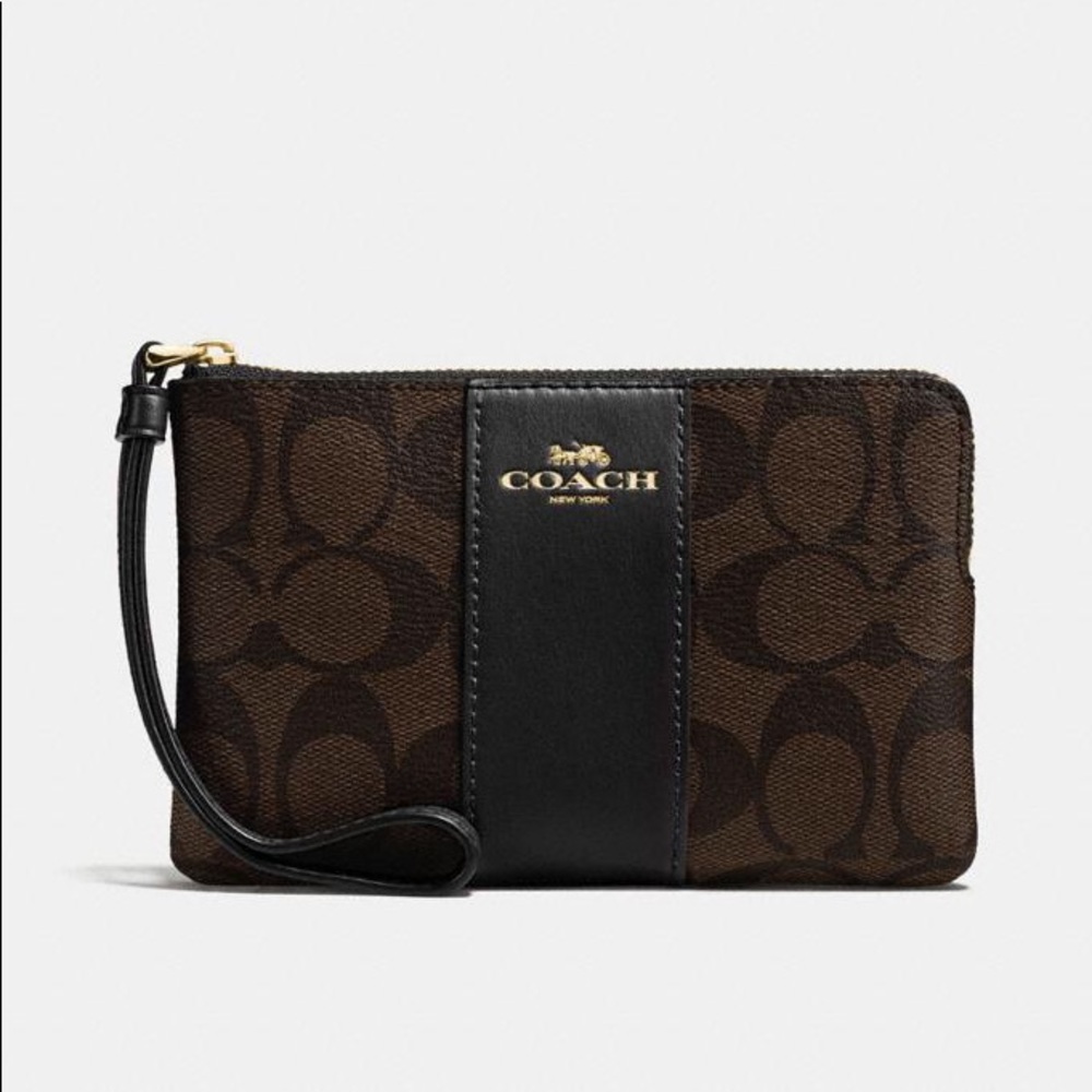 Brown Coach Wristlet